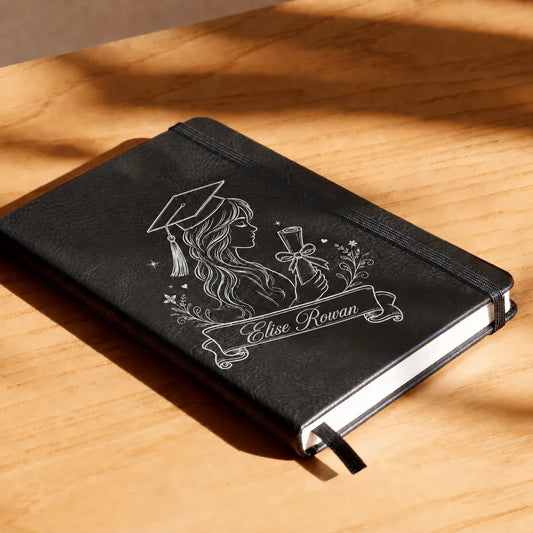 Custom Laser-Engraved Leather Journal | Personalized Notebook