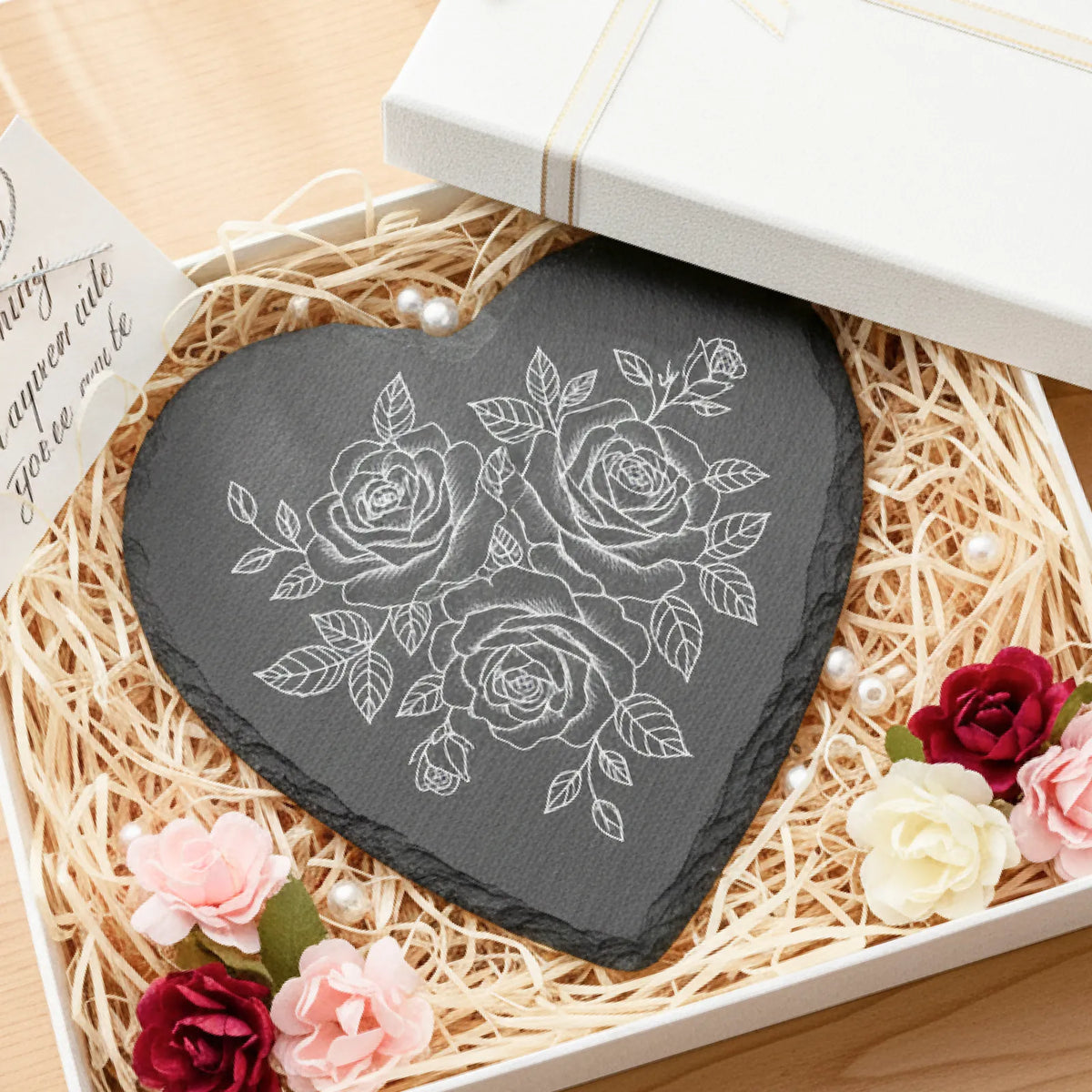 Custom Artisan Slate Coaster/ Laser Engraving or UV Printing.