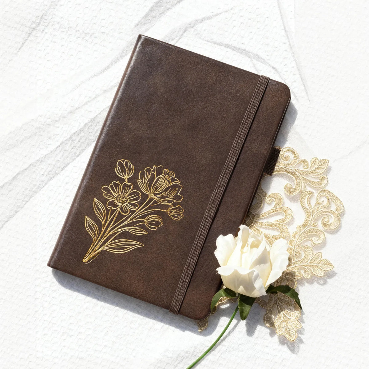 Custom Laser-Engraved Leather Journal | Personalized Notebook