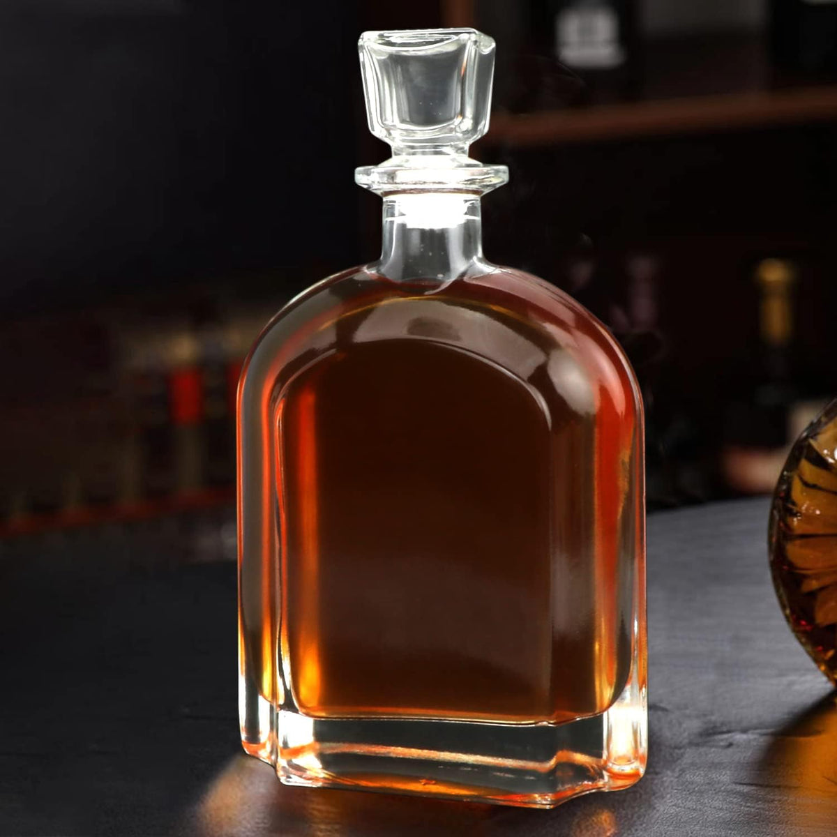 Signature Geometric Glass Decanter