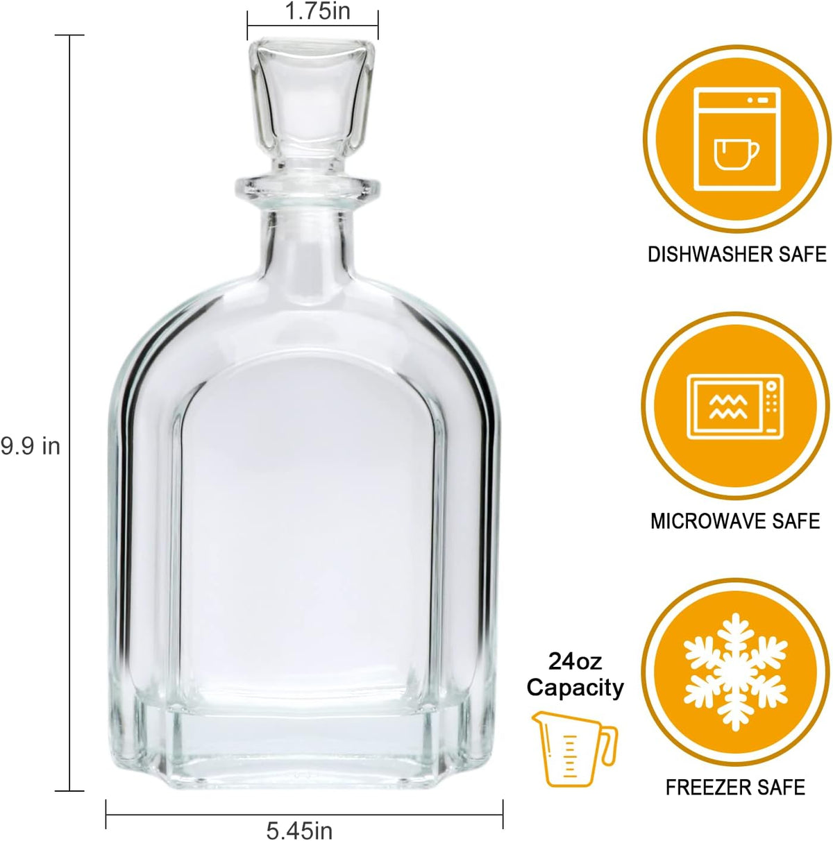 Signature Geometric Glass Decanter