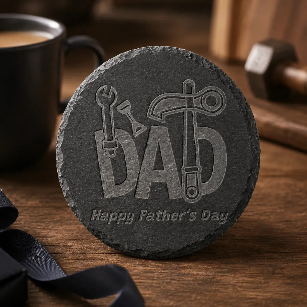 Custom Artisan Slate Coaster/ Laser Engraving or UV Printing.